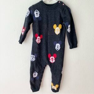 Disney Mickey Mouse Print Cotton One Piece Outfit